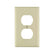 Placa de Nylon Leviton Decora, 1 Unidad, para Contacto Dúplex, Marfil