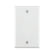 Placa Ciega Leviton de Urea, 1 Unidad, Blanca, Tamaño Estándar
