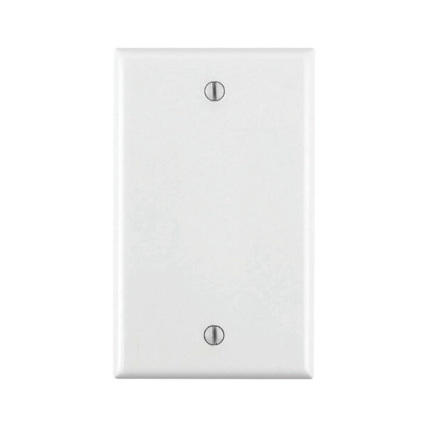 Placa Ciega Leviton de Urea, 1 Unidad, Blanca, Tamaño Estándar