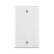 Placa Ciega Leviton de Urea, 1 Unidad, Blanca, Tamaño Estándar