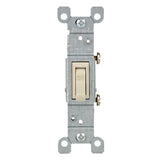 Interruptor de Palanca Leviton, Sencillo, 15A, 120V, Color Marfil