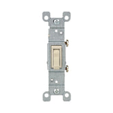 Interruptor de Palanca Leviton, Sencillo, 15A, 120V, Color Marfil