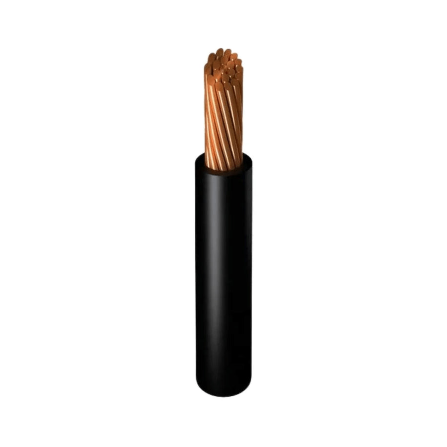 Cable THHW-LS Viakon 600V Calibre 8 AWG Color Negro Rollo 100m