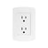 Kit Contacto Dúplex Leviton, 15A, 125V, 2P+T, Blanco, con Placa
