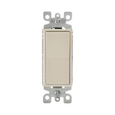 Interruptor de 3 Vías Leviton Decora, Iluminado, 15A, 120/277V, Blanco