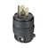 Clavija de Hule Leviton de Uso Rudo, 15A, 125V, NEMA 5-15P, Negra
