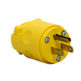 Clavija Recta Leviton de PVC, 15A, 125V, Alta Visibilidad, Amarilla - imagen 2