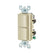 Interruptor Dúplex Leviton Decora, 2 en 1, 15A, 120/277V, Color Marfil - imagen 2