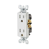 Contacto Dúplex Leviton Decora 15A 125V Color Blanco - imagen 2