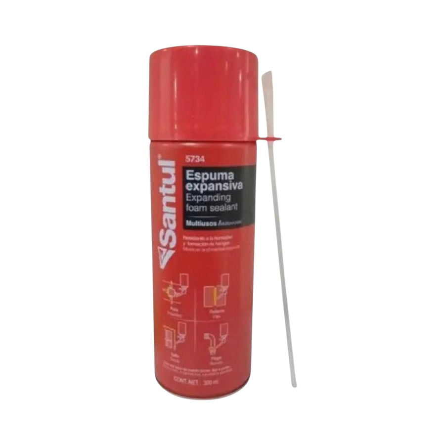 Espuma Expansiva de Poliuretano Multi-Usos de 300 ml Santul