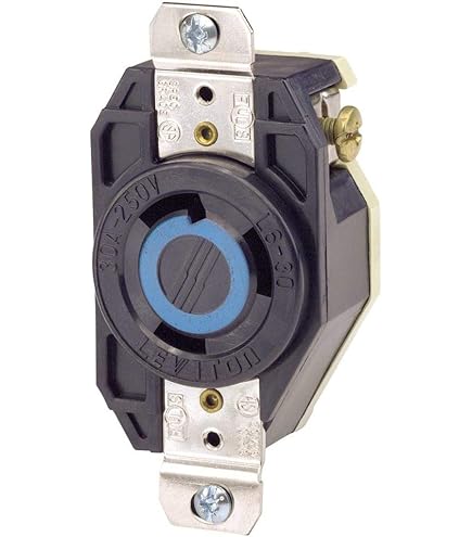 Contacto Fijo Leviton de Media Vuelta, 20A, 250V, NEMA L6-20R, 2P 3H