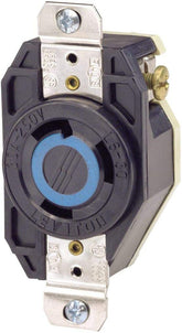Contacto Fijo Leviton de Media Vuelta, 30A, 250V, NEMA L6-30R, 2P 3H