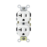 Contacto Dúplex Leviton 20A 125V 2P+3H Color Blanco