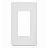 Placa de Nylon Leviton Decora Plus, 1 Unidad, Sin Tornillos, Blanca