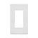 Placa de Nylon Leviton Decora Plus, 1 Unidad, Sin Tornillos, Blanca