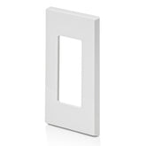 Placa de Nylon Leviton Decora Plus, 1 Unidad, Sin Tornillos, Blanca - imagen 2