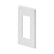Placa de Nylon Leviton Decora Plus, 1 Unidad, Sin Tornillos, Blanca - imagen 2