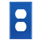 Placa de Nylon Leviton Decora, 1 Unidad, para Contacto Dúplex, Azul
