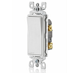 Apagador Sencillo Leviton Decora 15A 120/277V Color Blanco