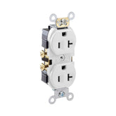 Contacto Dúplex Leviton 20A 125V 2P+3H Color Blanco - imagen 2