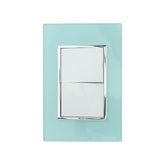 Placa Armada Sanelec Venecia Aqua, 2 Apagadores, Uso Exterior, IP54