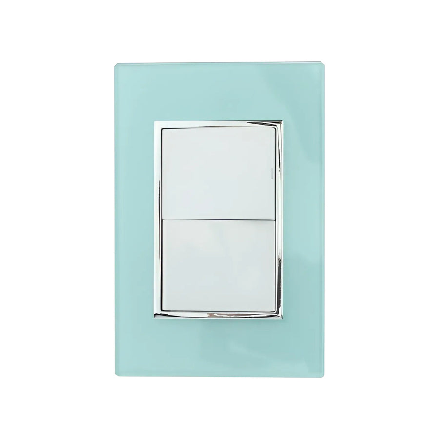 Placa Armada Sanelec Venecia Aqua, 2 Apagadores, Uso Exterior, IP54