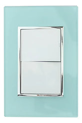 Placa Armada Sanelec Venecia Aqua, 2 Apagadores, Uso Exterior, IP54