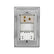 Placa Armada Sanelec Cordoba con 1 Contacto y 2 USB (2.1A) Gris - imagen 3
