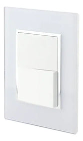 Placa Armada Sanelec Venecia, 2 Apagadores Sencillos y 1 de Escalera, Blanco - imagen 2