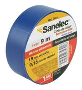 Cinta de Aislar Sanelec, Azul, 19 mm x 9 m