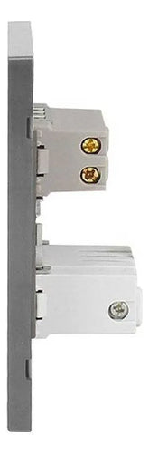 Placa Armada Sanelec Cordoba con 1 Contacto y 2 USB (2.1A) Gris - imagen 4