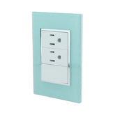 Placa Armada Sanelec Venecia Aqua, 1 Apagador y 2 Contactos, Uso Exterior, IP54 - imagen 2