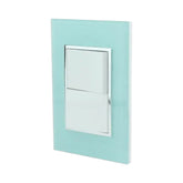 Placa Armada Sanelec Venecia Aqua, 2 Apagadores, Uso Exterior, IP54 - imagen 2