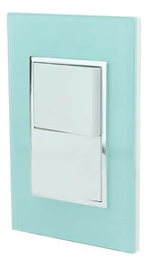 Placa Armada Sanelec Venecia Aqua, 2 Apagadores, Uso Exterior, IP54 - imagen 2
