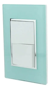 Placa Armada Sanelec Venecia Aqua, 1 Apagador Sencillo y 1 de Escalera, Uso Exterior, IP54 - imagen 2