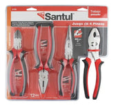 Juego de 4 Pinzas Profesionales Santul con Mango Confort Grip - imagen 2