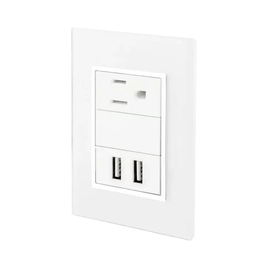 Placa Armada Sanelec con 1 Contacto y 2 Puertos USB