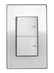 Placa Armada Sanelec con 1 Apagador Sencillo y 1 de Escalera, Blanco