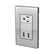 Placa Armada Sanelec Cordoba con 1 Contacto y 2 USB (2.1A) Gris - imagen 2