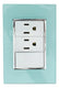 Placa Armada Sanelec Venecia Aqua, 1 Apagador y 2 Contactos, Uso Exterior, IP54