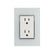 Placa Sanelec Línea Venecia Blanco con Contacto Doble Aterrizado 127V | SE344748