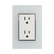 Placa Sanelec Línea Venecia Blanco con Contacto Doble Aterrizado 127V | SE344748