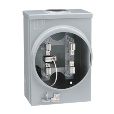 Base de Medidor Schneider Electric Square D, 1 Fase, 5 Mordazas, 100A