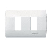 Placa Schneider Electric de 2 Módulos, Línea Duna, Color Blanco