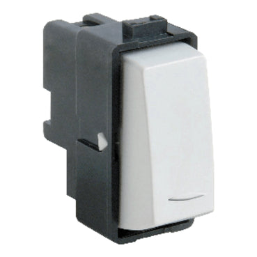 Pulsador Schneider Electric Duna, 10A, 127V, 1 Módulo, Blanco
