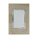 Placa Armada Sanelec Venecia con 1 Apagador Sencillo, 10A, Color Champagne/Café