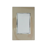 Placa Armada Sanelec Venecia con 1 Apagador Sencillo, 10A, Color Champagne/Café
