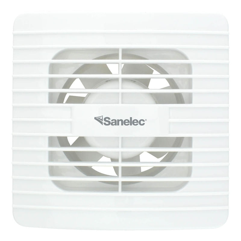 Extractor de Aire Sanelec para Baño, 4 Pulgadas, Color Blanco