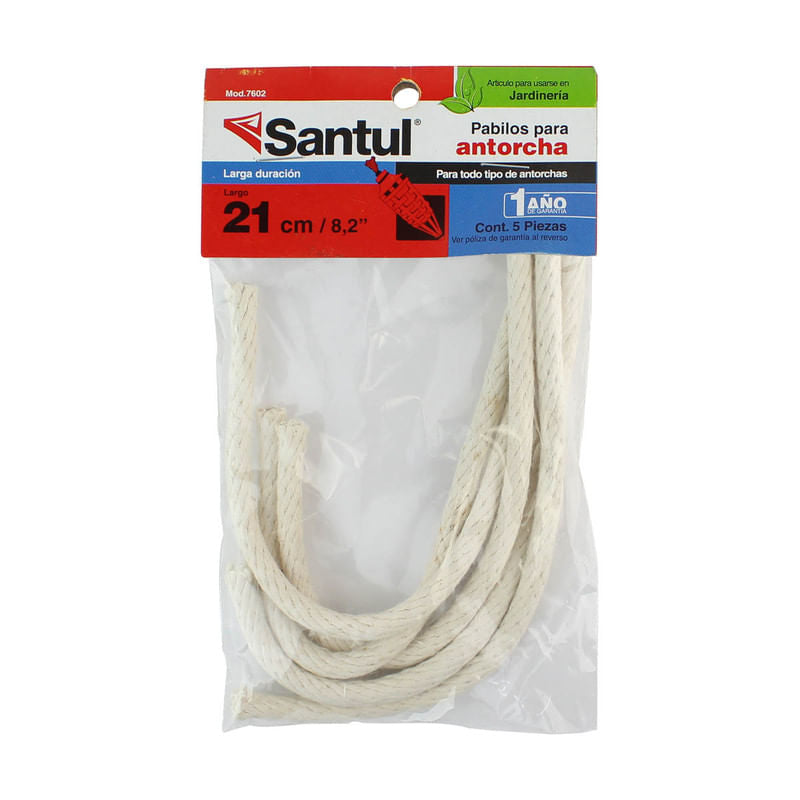Pabilos de Fibra de Vidrio para Antorcha Santul, Bolsa con 5 Piezas