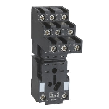 Base Relevador Miniatura RXM3 10A 250V Schneider